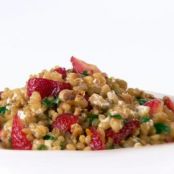 Wheat Berries with Strawberries and Goat Cheese