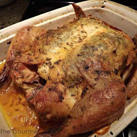 Roast Chicken with Garlic and Parsley Stuffing