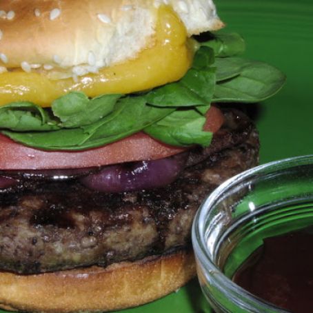 Cheddar Burgers With Balsamic Onions And Chipotle Ketchup Recipe - Food.com