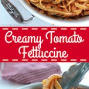 Creamy Tomato Fettuccine