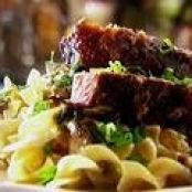 Beef Stroganoff with Buttered Noodles