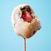 Chocolate Strawberry Waffle Balls