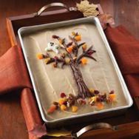 MARBLE MAPLE FALLING LEAVES CAKE