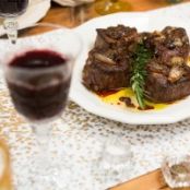 Cast Iron Steak Filets with Roasted Shallots