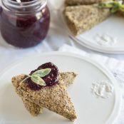 Raw Lemon Scones with Blackberry Sage Jam