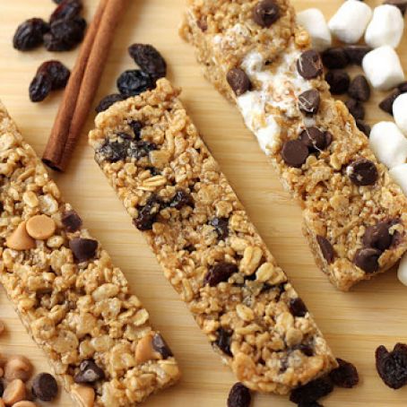 Oatmeal Raisin Chewy Granola Bars