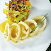 Cuttlefish with Vegetables and Saffron
