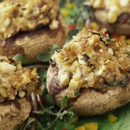 Mushroom: Bread Crumb and Parmesan Stuffed Mushrooms