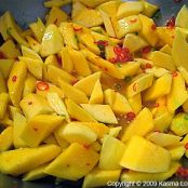 MANGO****Sliced Mango with Chillies and Salt – Mamuang Yam Prik Gkap Gkleua