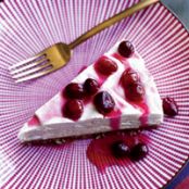 Frozen Maple-Mousse Pie with Candied Cranberries