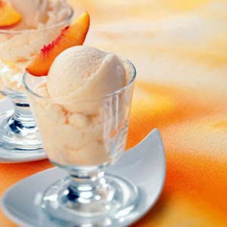 Frozen Peach Yogurt