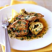 Pan-Seared Veal with Capers, Lemon and Artichokes