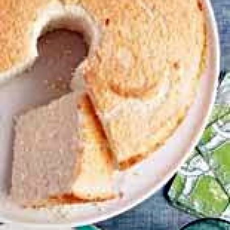 Coconut Angel Food Cake with Fresh Berries