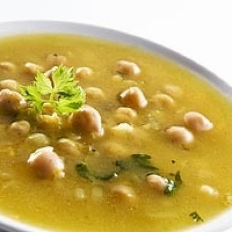 Chickpea and Roasted Garlic Soup