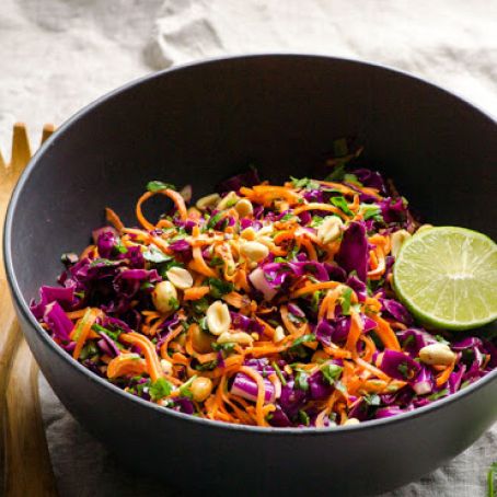 Lime Peanut Sweet Potato Noodles Salad Recipe