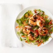 Rice Noodle-Shrimp Salad