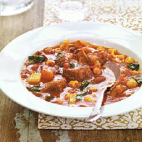 Slow Cooked Beef Minestrone