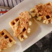 Buttermilk Waffles with Buttermilk Fried Chicken Tenders