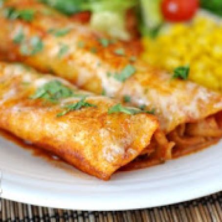 Red Chile Sauce Chicken Enchiladas
