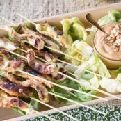 Chicken Satay with Peanut Sauce 128 Reviews  Read more at: http://www.foodnetwork.com/recipes/tyler-florence/chicken-satay-with-peanut-sauce-recipe.html?oc=linkback