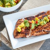 Blackened Salmon with Mango-Avocado Salsa (Paleo)
