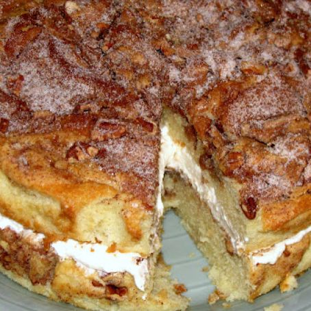 Cream Filled Coffee Cake