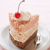 Rice Krispies Treat Neapolitan Cake