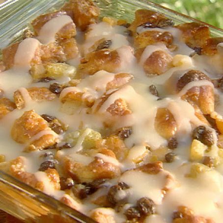 Bill Nicholson's Krispy Kreme Bread Pudding with Butter Rum Sauce