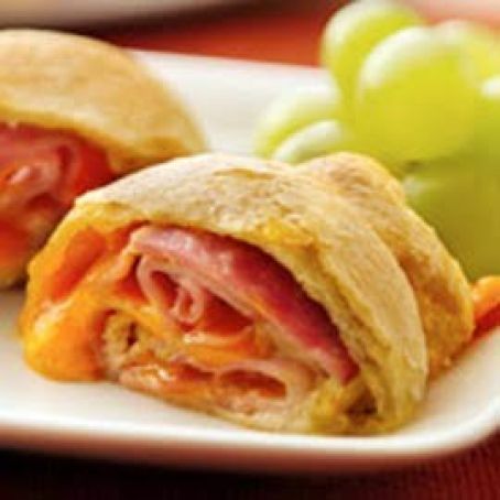 Ham and Cheese Crescent Roll-Ups