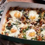 Mushroom Spinach Baked Eggs