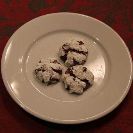 Chocolate Espresso Crinkle Cookies