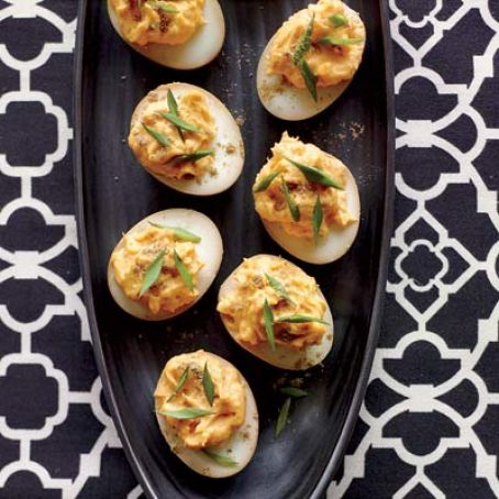 Sriracha-and-Wasabi Deviled Eggs
