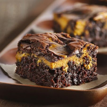Pumpkin Swirl Brownies