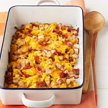 Bacon Hash with Eggs