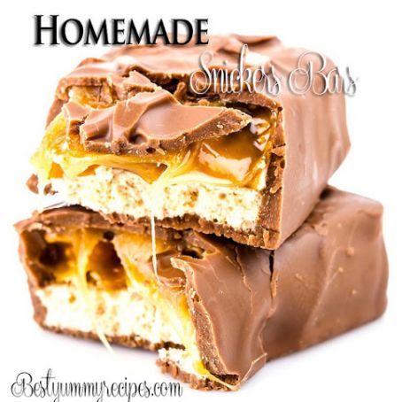 Homemade Snickers Bars