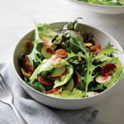 Green Salad with Chorizo Chips