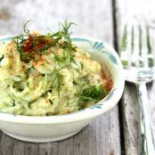 Piquant Zucchini With Sour Cream And Dill