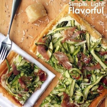 Ribbon Asparagus Tart