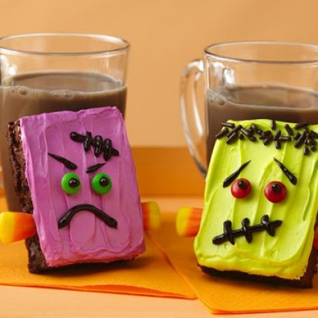 Halloween: Frankenstein Brownies