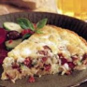 Roasted Red Peppers and Feta Cheese Pie