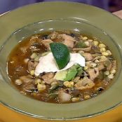 Tortillia Soup with Fire-Roasted Corn and Chipotle Crema