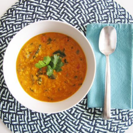 Curried Lentil Soup (vegan)