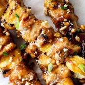 Thai Pineapple Peanut Chicken Satay