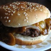 Grilled Mushroom Swiss Burgers