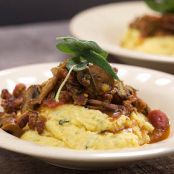 Brown-Butter Polenta with Sausage and Mushroom Ragu