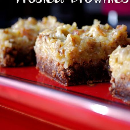 Coconut Pecan Frosted Brownies