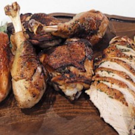 PAN SEARED TURKEY WITH GREMOLATA COMPOUND BUTTER