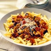 Pasta With Eggplant-Tomato Sauce