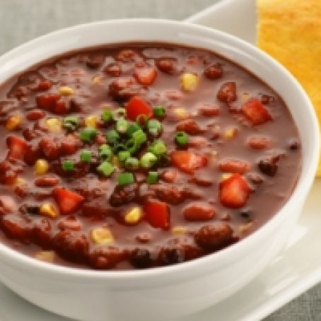 Easy 3-Bean Vegetable Chili