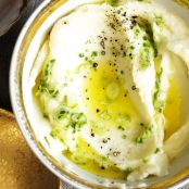 Creamy Mashed Potatoes  With Scallion-Chive Butter